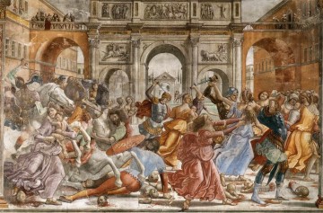 ドメニコ・ギルランダイオ Painting - 無実の虐殺 ルネサンス フィレンツェ ドメニコ・ギルランダイオ